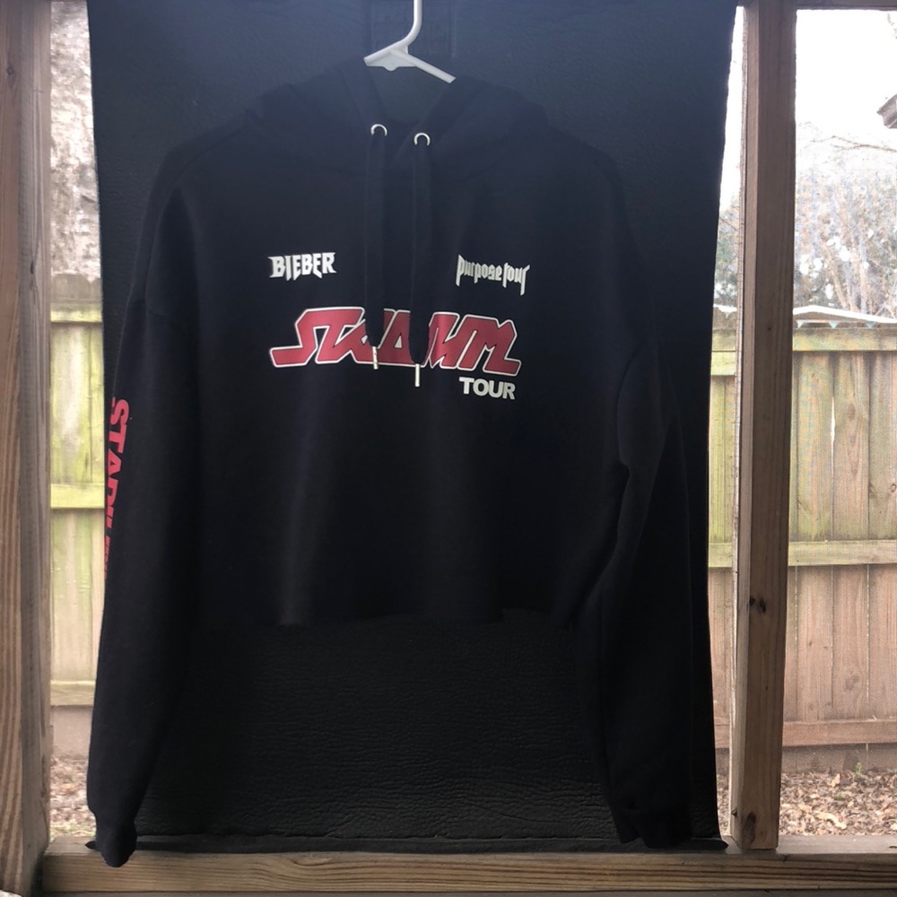 Justin Bieber Crop Top Hoodie